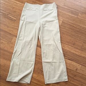 LOFT Cream Wide Leg Women's Pants